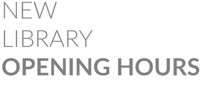 New Library Opening Hours